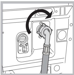 ARISTON AVTL 149 BLANC - Raccordement du tuyau d'arrivée de l'eau - 2