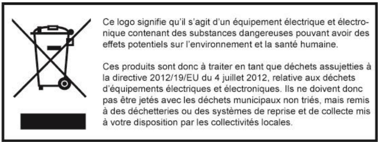 LOGICOM MANTA 150 SOLO NOIR - - Consigne de mise au rebut de l'appareil - 1