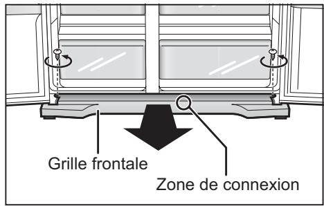 PANASONIC NR-B53V1-XE - Déconnexion des tuyaux d'alimentation d'eau - 1