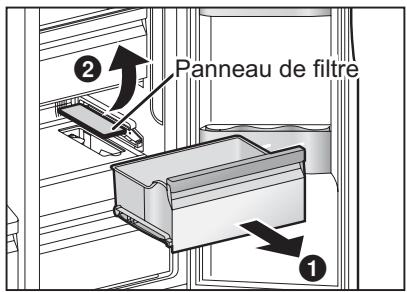 PANASONIC NR-B53V1-XE - Mise en place du filtré à eau - 1