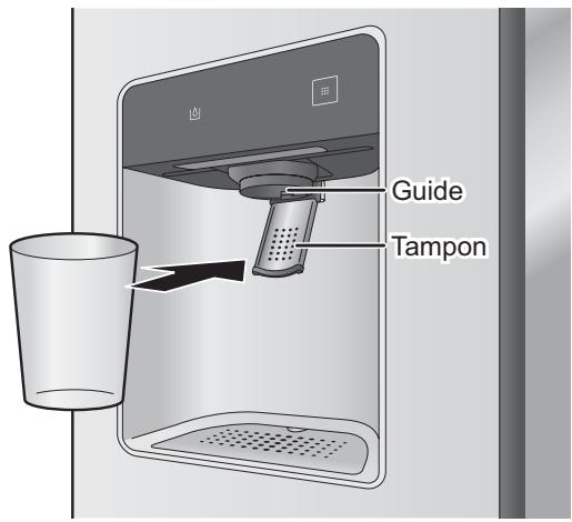 PANASONIC NR-B53V1-XE - Utilisation du distributeur eau/glace - 2