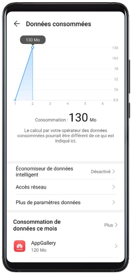 HUAWEI P40 PRO 256G - Gérer la consommation de données - 1