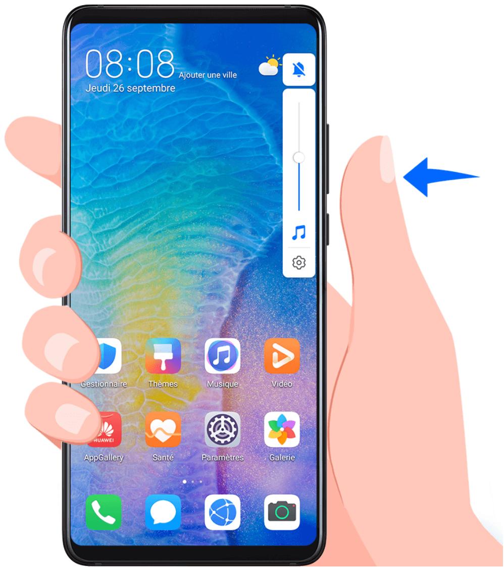 HUAWEI P40 PRO 256G - Appuyer sur un bouton de volume pour ajuster le volume - 1