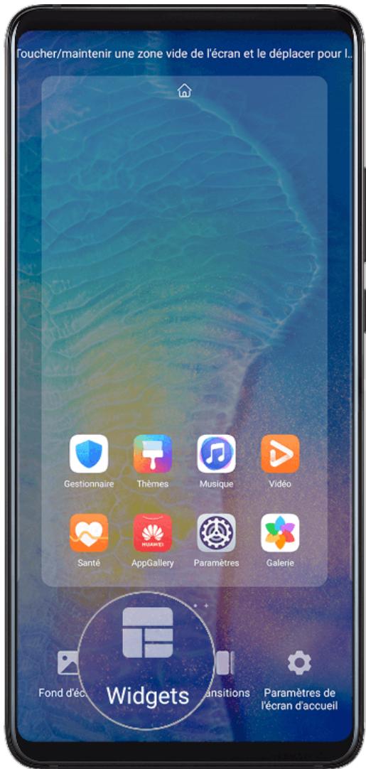 HUAWEI P40 PRO 256G - Ajouter un widget à l'écran d'accueil - 1