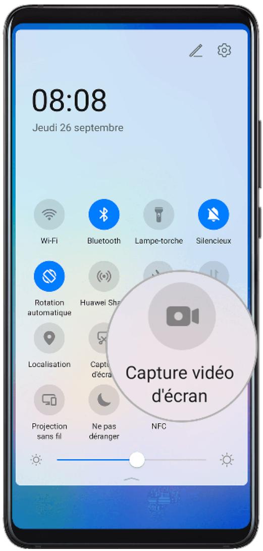 HUAWEI P40 PRO 256G - Faire une capture video d'écran - 1