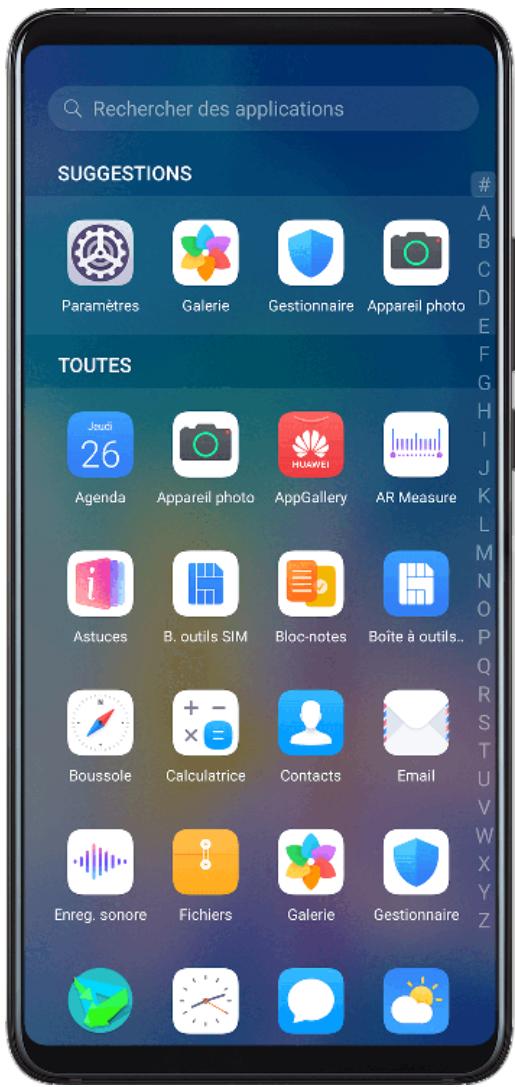 HUAWEI P40 PRO 256G - Tiroir d'applications - 1