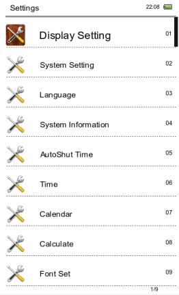 IT WORKS R703 - SETTINGS - 1