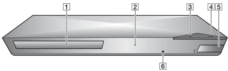 SONY BDP-S6200B - Panneau avant - 1