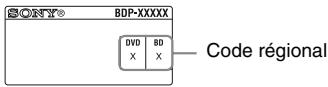 SONY BDP-S6200B - Code régional (BD-ROM/DVDVIDEOseulement) - 1