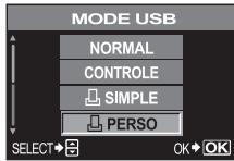 OLYMPUS NC - Utilisez pour selectionner [SIMPLE] ou [PERSO]. - 1