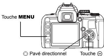 OLYMPUS NC - Appuyez sur la touche MENU. - 2