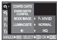 OLYMPUS NC - Appuyez sur la touche MENU. - 2