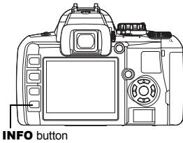 OLYMPUS NC - Appuyez plusieurs fois sur la touche INFO jusqu'à ce que l'information désirée apparaissé. - 1