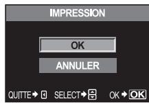 OLYMPUS NC - Une fois que vous avez regle l'impression et les données d'impression pour les images, Sélectionnez [OK] et appuyez sur ©. - 1