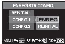 OLYMPUS NC - Enregistrement des régages de configurations - 1