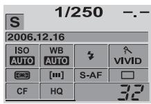 OLYMPUS NC - Réglez la molette de mode sur S et tournez la molette de réglage pour régler la vitesse d'obturation. - 1