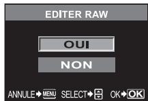 OLYMPUS NC - L'écran de réglage varie selon le format des images. Sélectionnez les données à éoperator et effectuez les opérations suivantes selon le format des données d'images. - 3