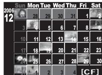 OLYMPUS NC - Affichage de l'index/Affichage du calendrier - 12