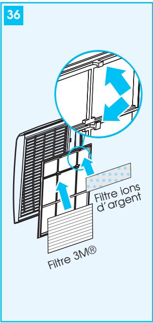 DELONGHI PAC W130A - APPLICATION DES FILTRES SUR LA GRILLE - 4