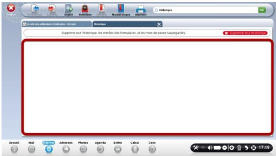 ORDISSIMO AGATHE2/iNTEL N3050 2G 64G 14P - Cliquez sur le bouton "supprimer tout l'histoire - 2