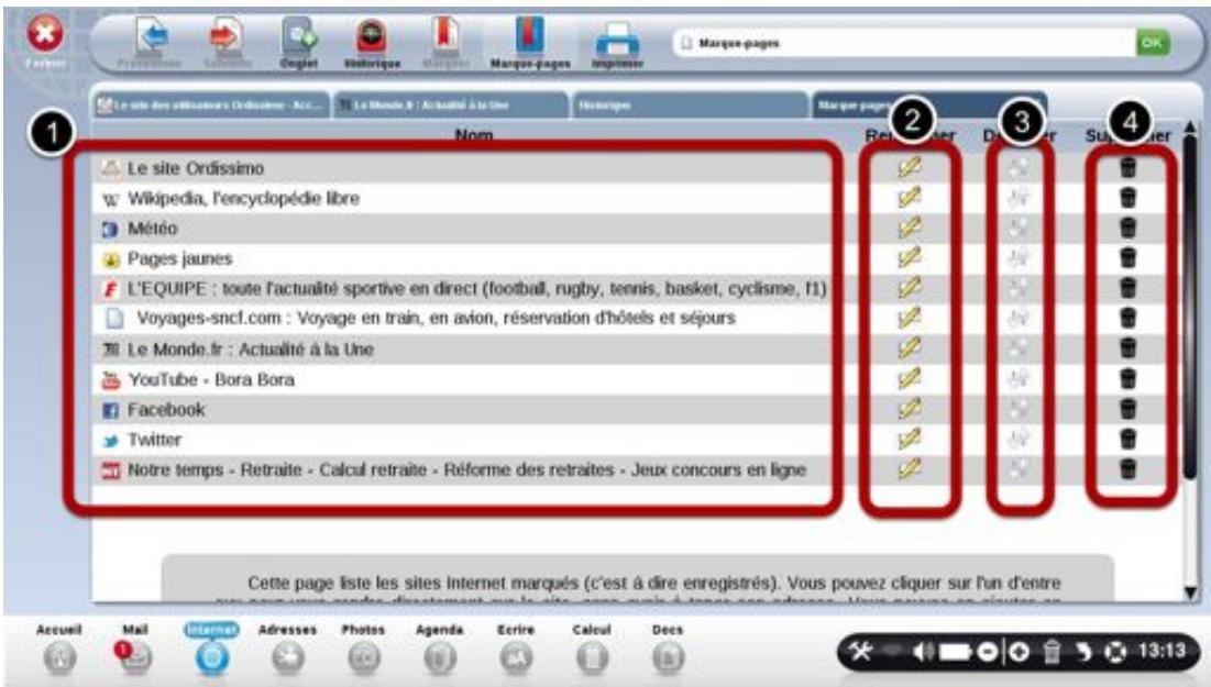 ORDISSIMO AGATHE2/iNTEL N3050 2G 64G 14P - Un nouvel onglet apparait : la liste de vos sites préférés - 1