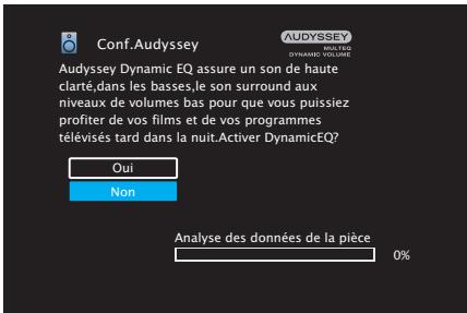 DENON AVC-S660H - Effectuez le paramétrage de Audyssey Dynamic EQ® et Audyssey Dynamic Volume®. - 1