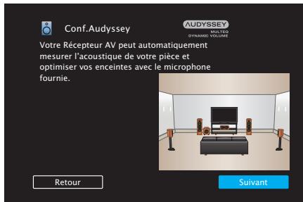 DENON AVC-S660H - Procedure pour les réglages des enceintes (Conf. Audyssey®) - 4