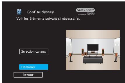 DENON AVC-S660H - Procedure pour les réglages des enceintes (Conf. Audyssey®) - 5