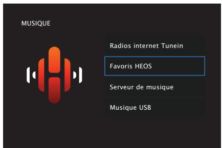 DENON AVC-S660H - Lecture des Favoris HEOS - 1