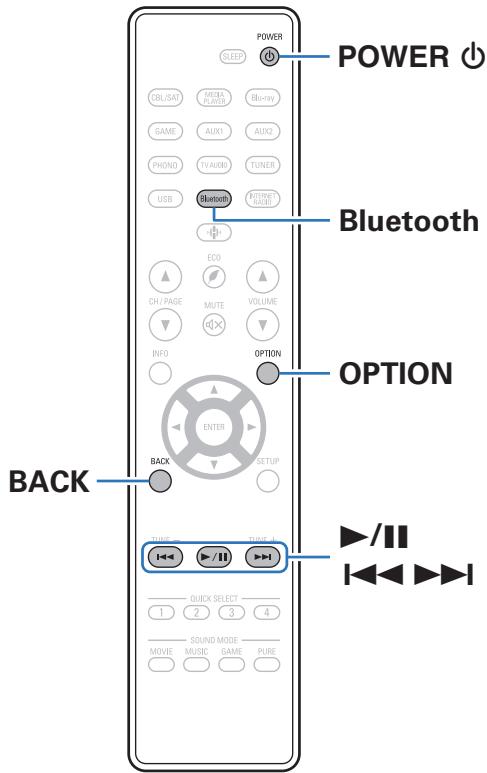 DENON AVC-S660H - Écouter de la musique sur un périphérique Bluetooth - 1