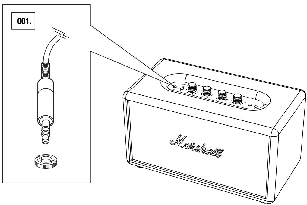 MARSHALL STANMORE MULTI ROOM BLACK - CHOISISSEZ L'UNE DES DEUX ENTREES AUDIO DISPONIBLES : - 1