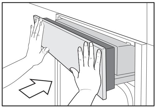 MIELE DGC7660HCP - Fermer manuellement le bandeau de commande - 1