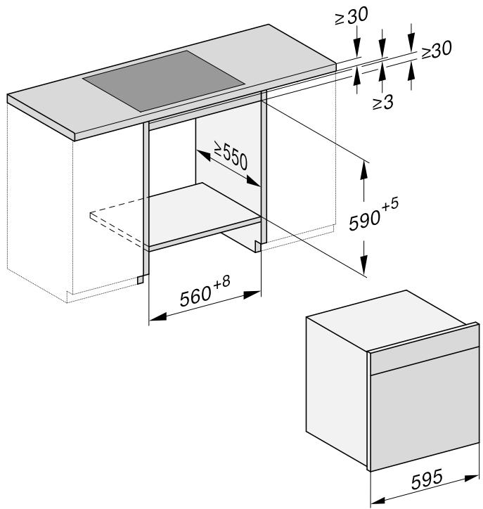 MIELE DGC7660HCP - Encastrement dans un meuble bas - 1