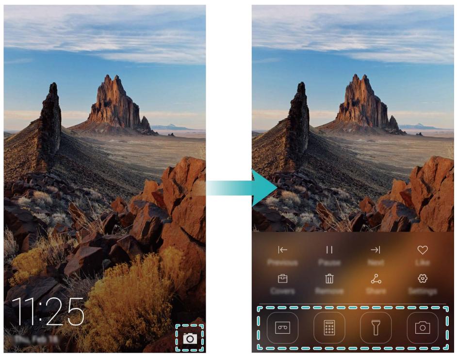 HONOR 6X PRO GOLD - Ouvrir des applications depuis l'écran de verrouillage - 1