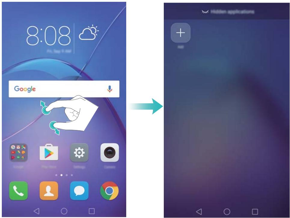 HONOR 6X PRO GOLD - Masquer des applications - 1