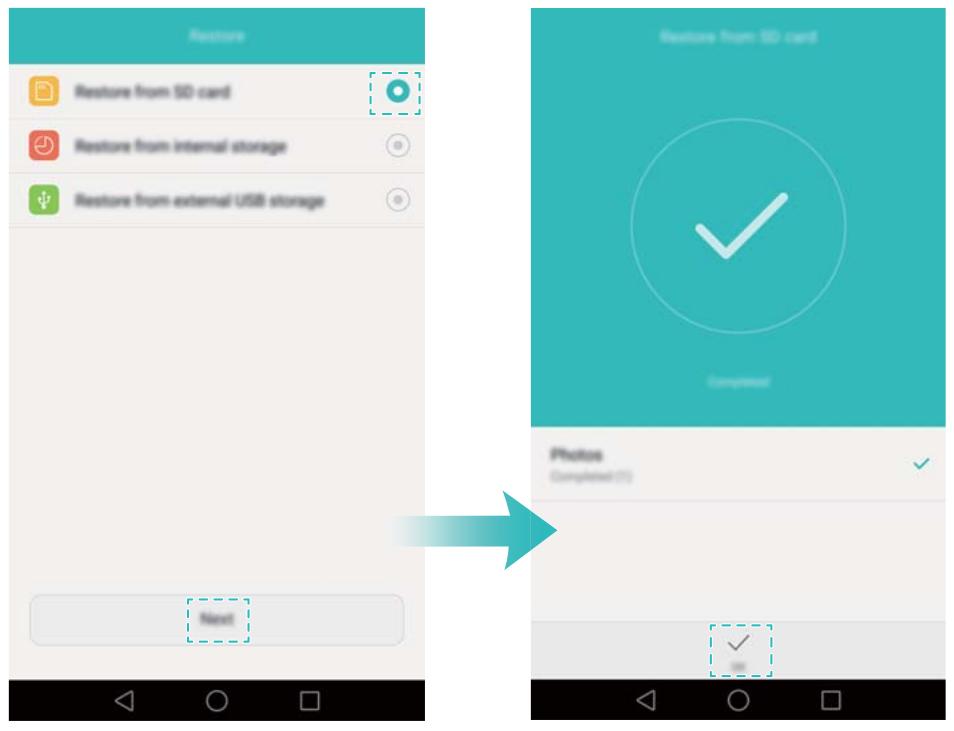 HONOR 6X PRO GOLD - Restaurer des données à partir d'une carte microSD - 1