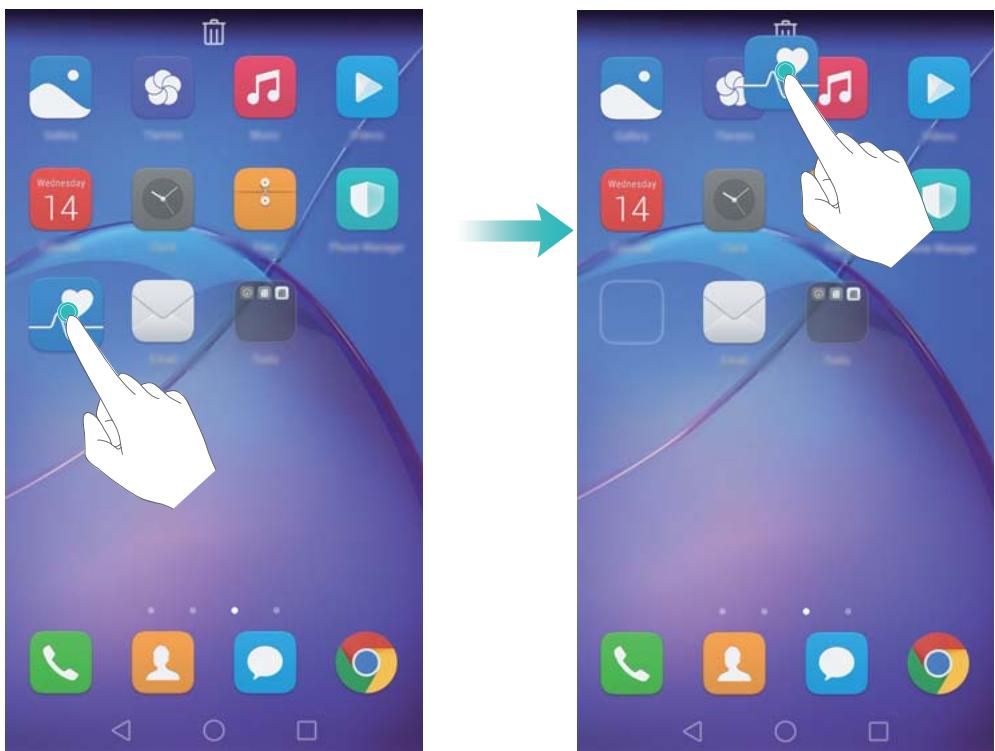 HONOR 6X PRO GOLD - Supprimer un widget ou une icône - 1