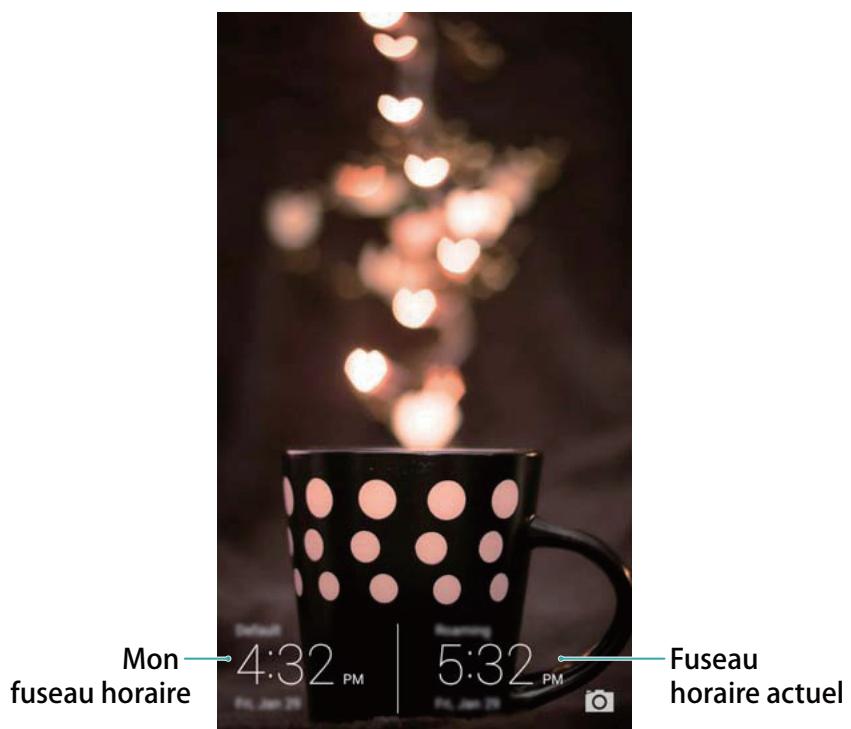 HONOR 6X PRO GOLD - Double affichage d'horloge - 1