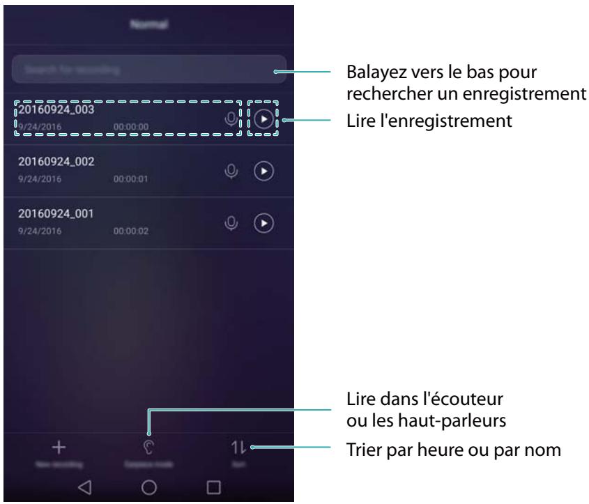 HONOR 6X PRO GOLD - Lire un enregistrement - 1
