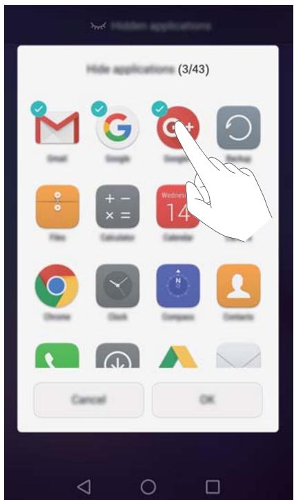 HONOR 6X PRO GOLD - Masquer des applications - 2