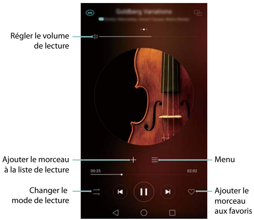 HONOR 6X PRO GOLD - Utilisation de l'écran de lecture - 1
