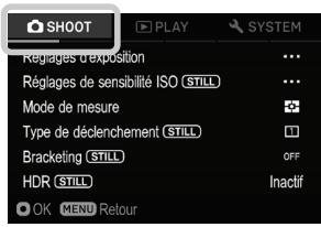 SIGMA FP45MMF28DGDN - Lorsque you you trouvez dans les sous-menus : - 1