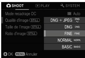 SIGMA FP45MMF28DGDN - Lorsque you you you trouvez dans le menu Réglages : - 1