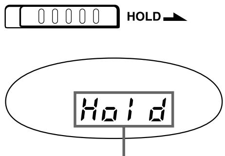 SONY D-EJ 725 - Faites glisser HOLD dans le sens de la flèche. - 1