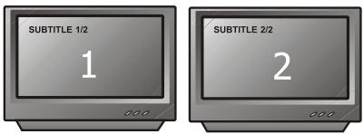 PEEKTON PK 6005 MKII - Fonction SOUS-TITRES (AUDIO) - 2
