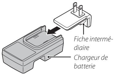 FUJIFILM FINEPIX SL1000 - Fixez la fiche intermédiaire. - 2