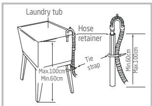 DARTY PTL6100 - Connecting the drain hose - 4