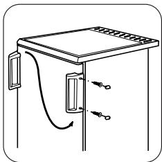 FAURE FFT1110WA1 - Réversibilité de la porte - 2