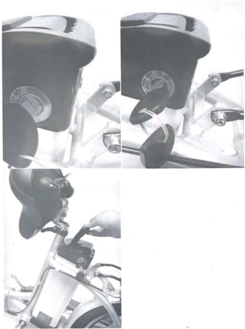 VESA vtVeloElectriqueURBANBLANC - COMMENT RETIRER LA BATTERIE - 1