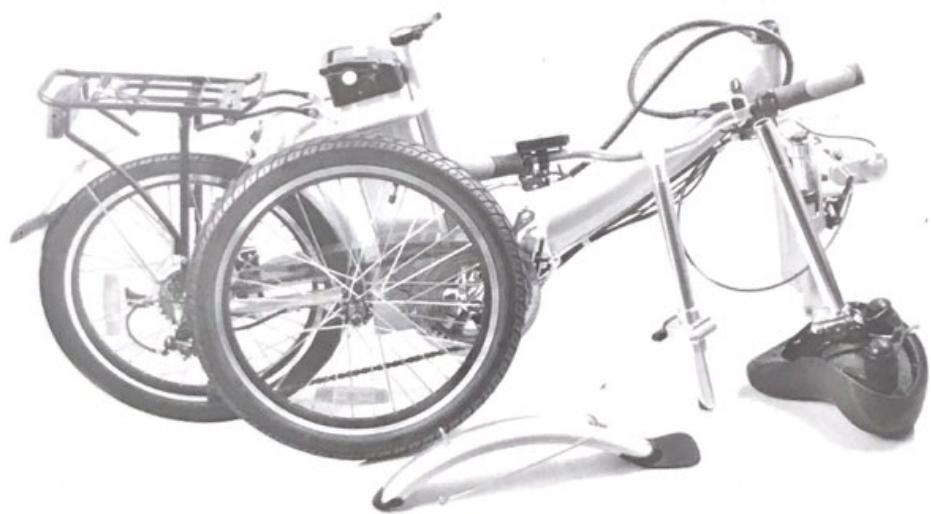 VESA vtVeloElectriqueURBANBLANC - SORTIR LE VÉLO DU CARTON - 1
